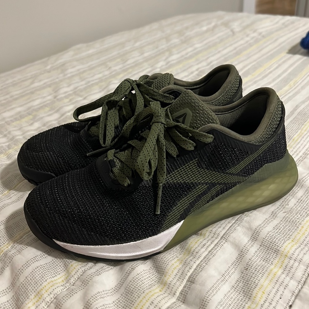 Reebok CrossFit nanos green and black 6.5